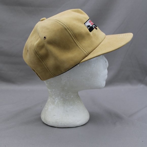 Vintage Faux Suede Farmer Hat - Dodsley Fuels by K Brand - Adult Snapback - Picture 6 of 8